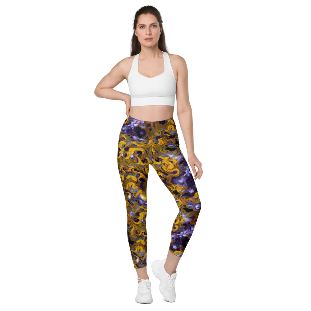 Aurum Eclipse on Leggings with Pockets — Front