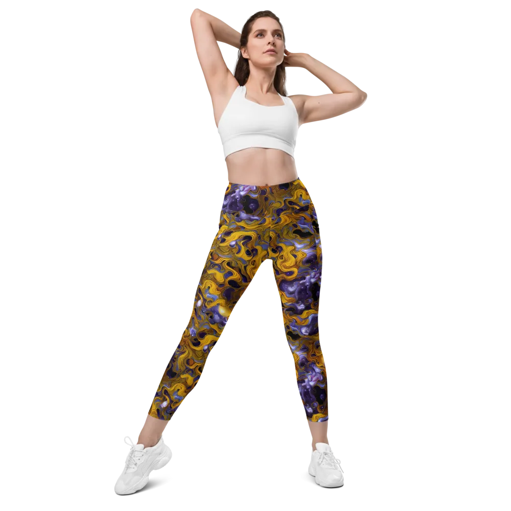 Aurum Eclipse on Leggings with Pockets — Front