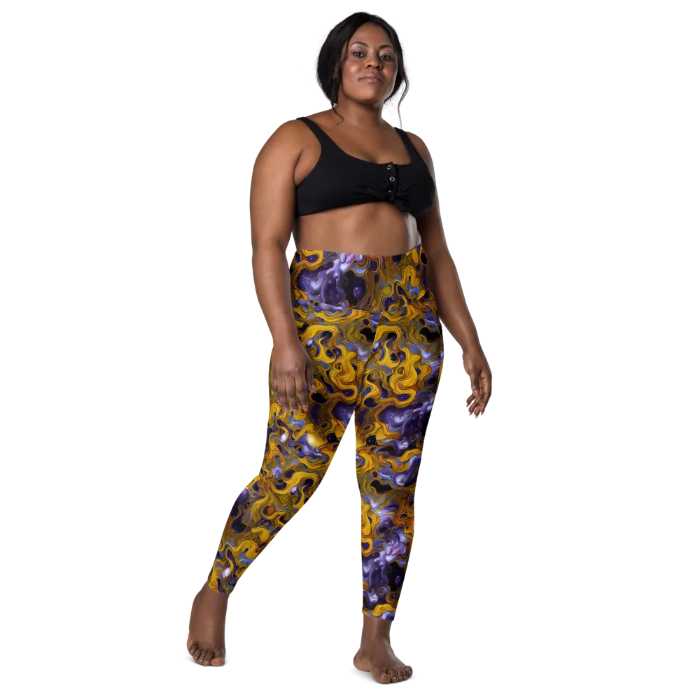 Aurum Eclipse on Leggings with Pockets — Front
