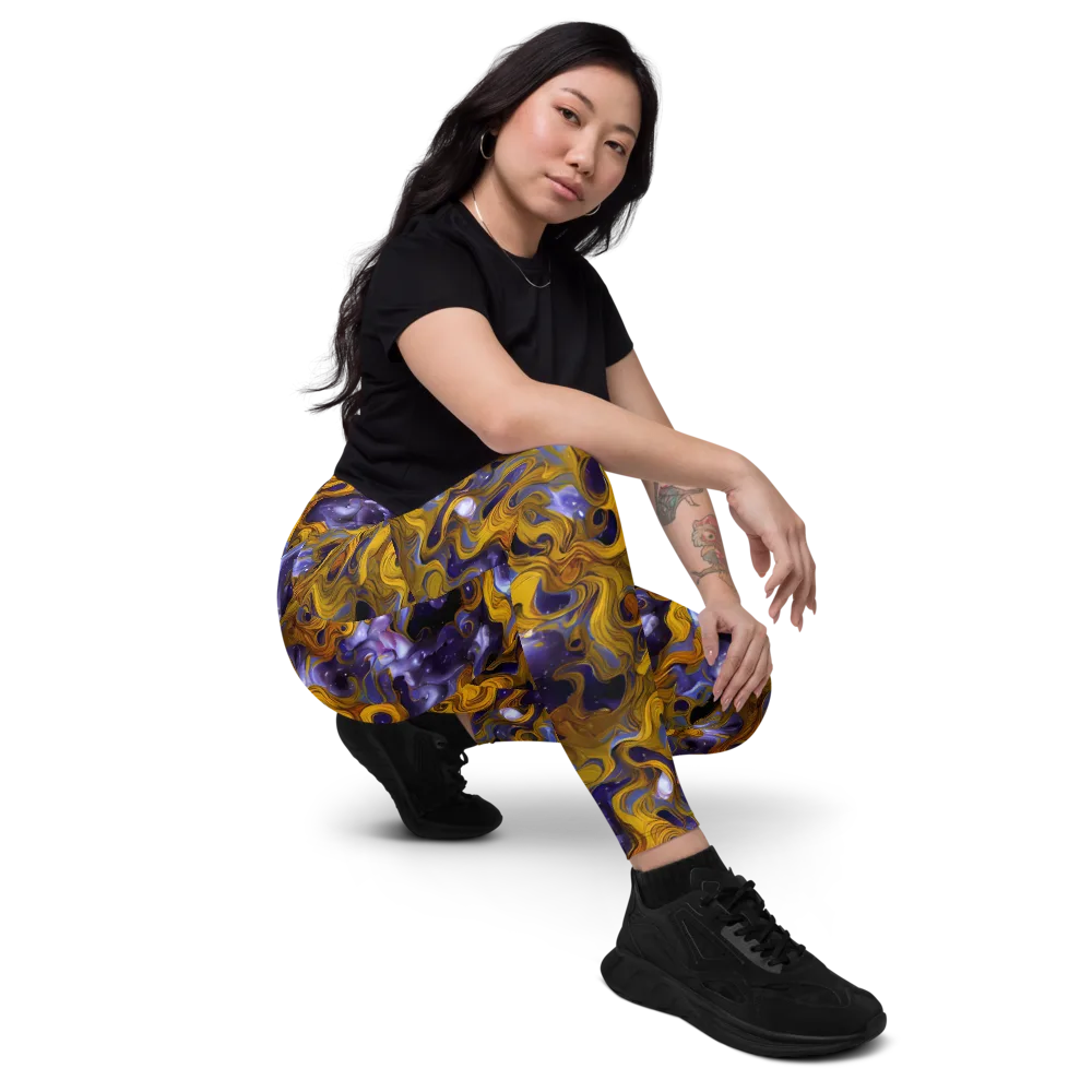 Aurum Eclipse on Leggings with Pockets — Right Front