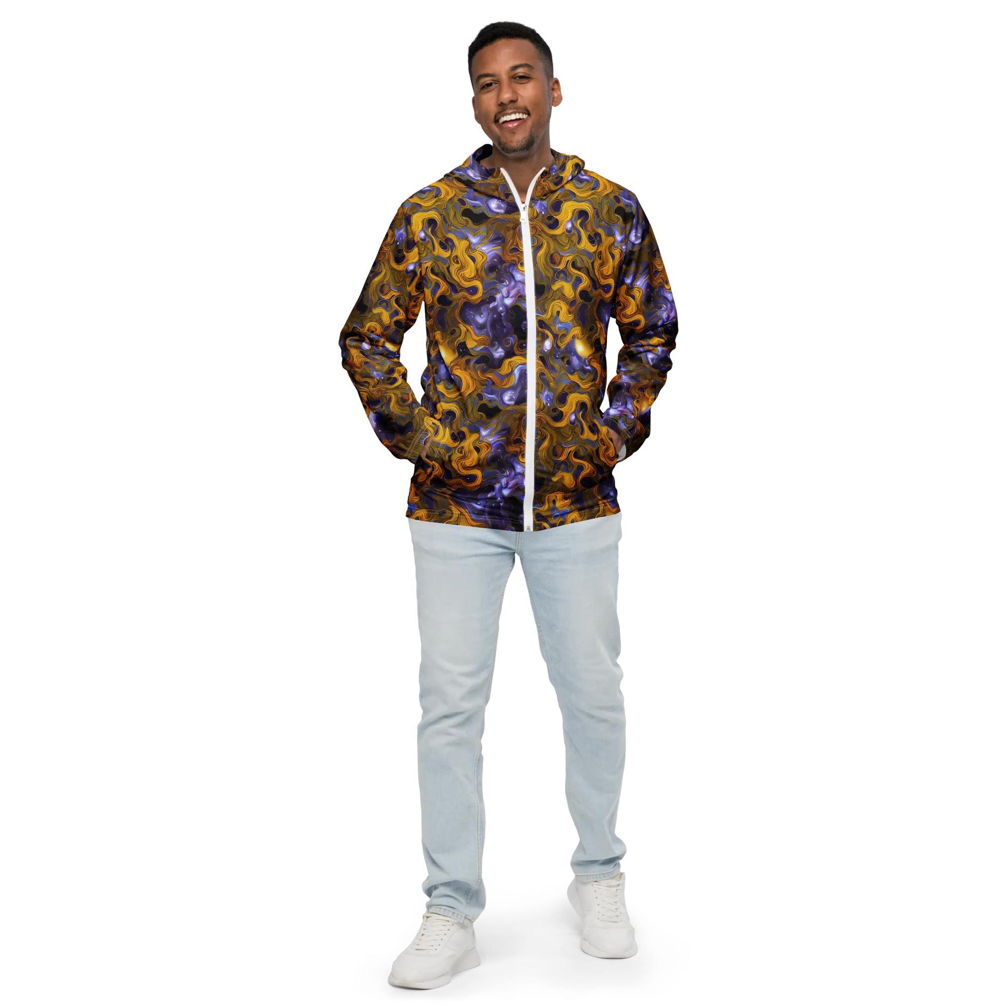 Aurum Eclipse on Men's Windbreaker — Front