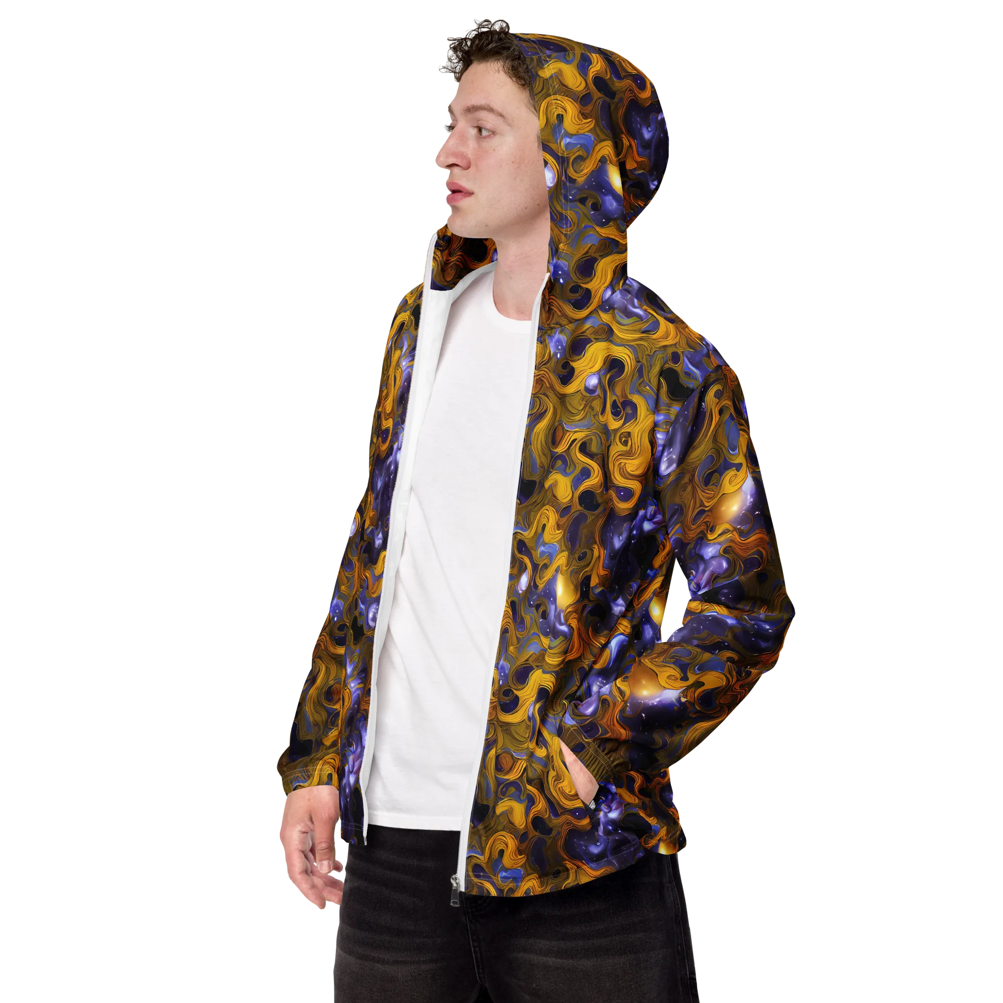 Aurum Eclipse on Men's Windbreaker — Left Front