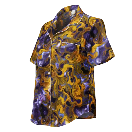 Aurum Eclipse on a Women's Short Sleeve Pajama Top