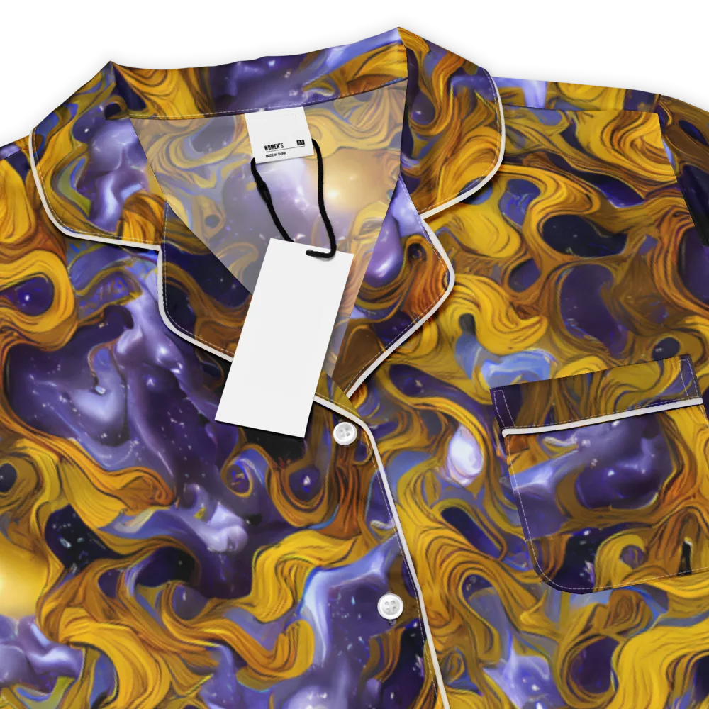 Aurum Eclipse on Women's Short Sleeve Pajama Top — Product details
