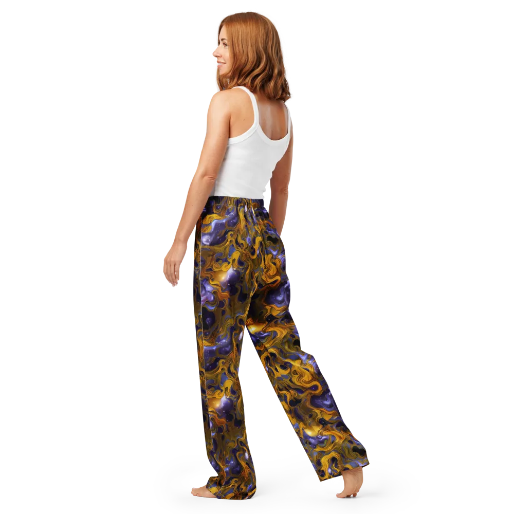 Aurum Eclipse on Women's Pajama Pants — Back