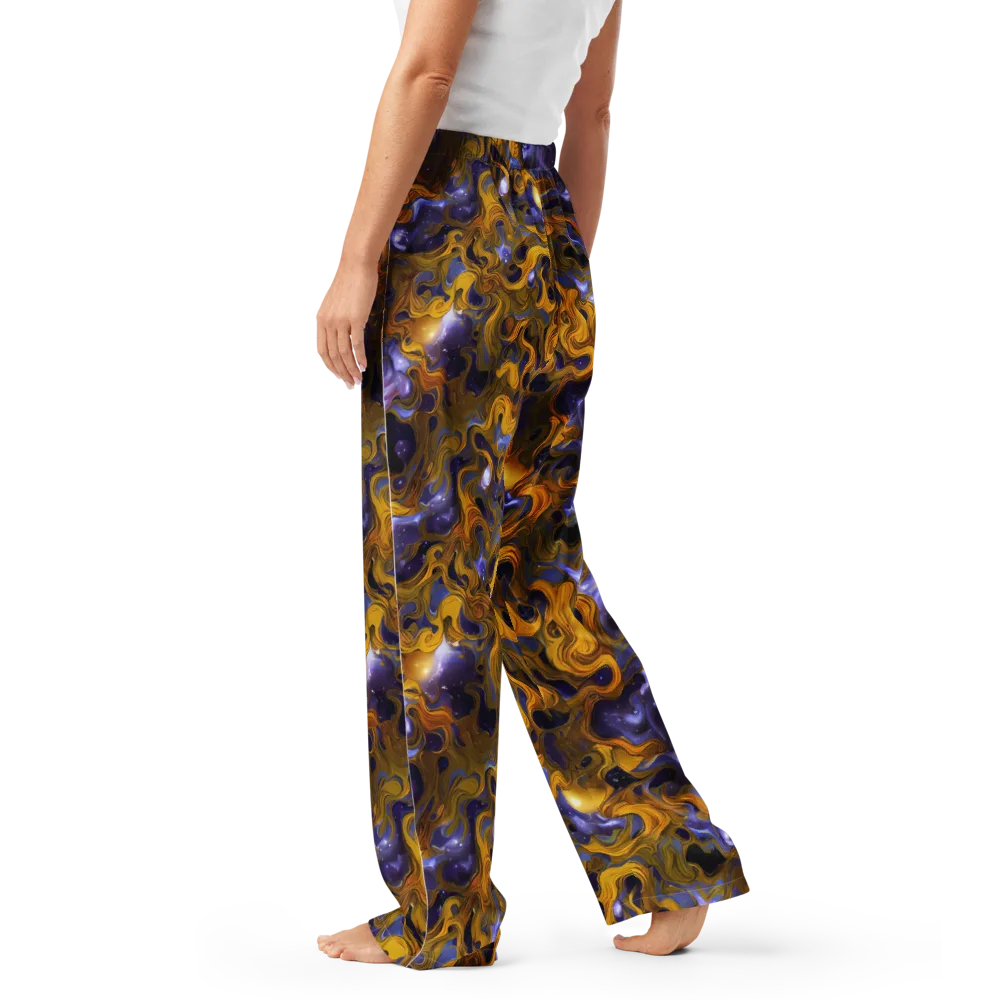 Aurum Eclipse on Women's Pajama Pants — Left