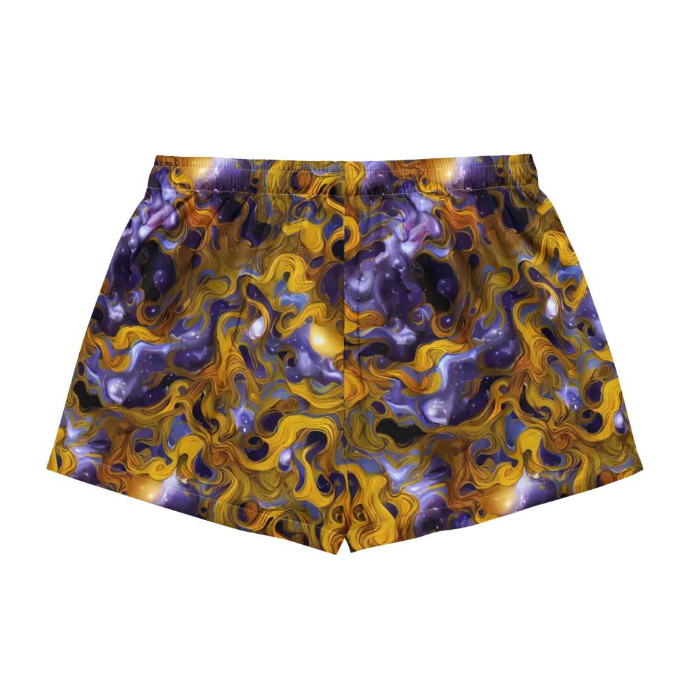 Aurum Eclipse on Women's Pajama Shorts — Back