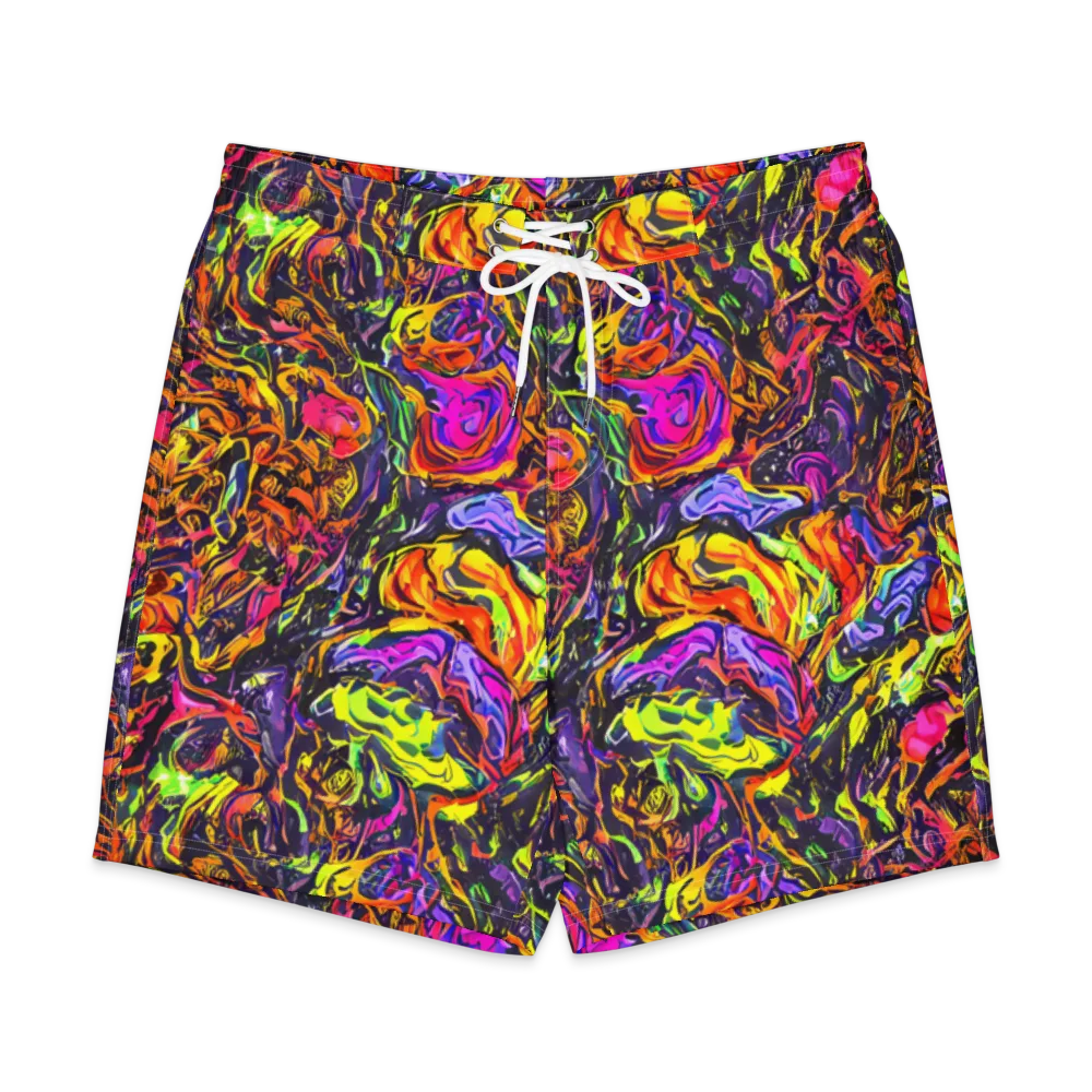 Ember Neon on Men's Board Shorts — Front