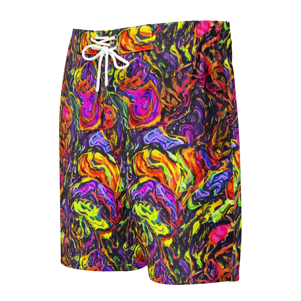 Ember Neon on Men's Board Shorts — Front
