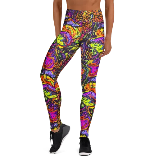 Ember Neon on a Yoga Leggings