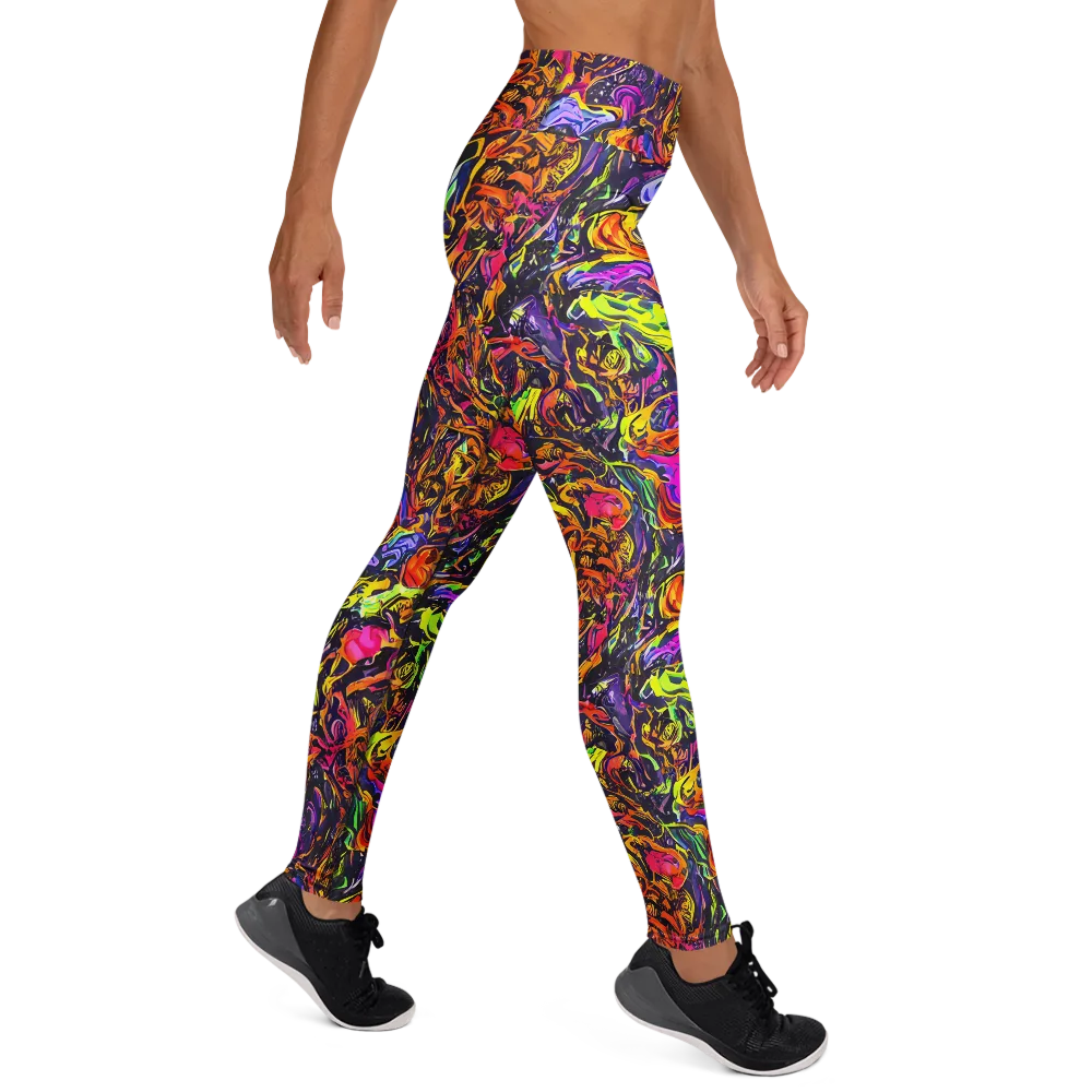 Ember Neon on Yoga Leggings — Right