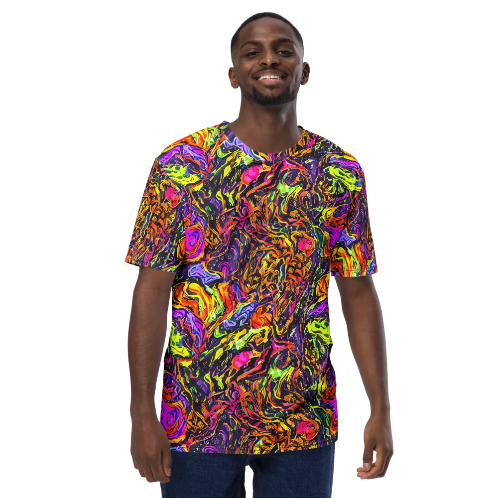 Ember Neon on Men's Crew Neck T-Shirt — Front