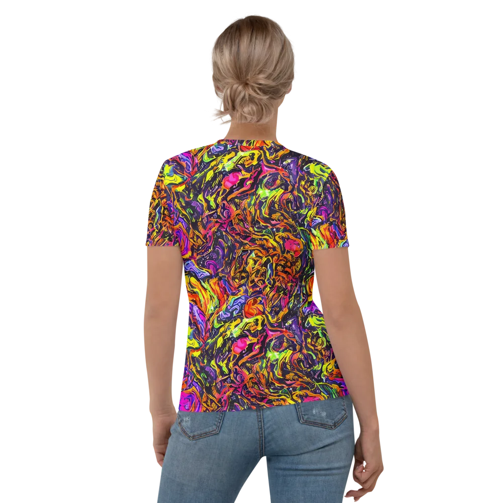 Ember Neon on Women's Crew Neck T-Shirt — Back