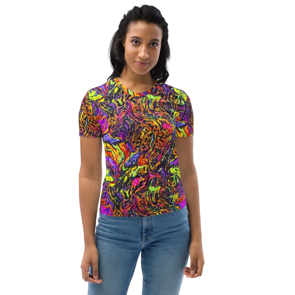 Ember Neon on Women's Crew Neck T-Shirt — Front