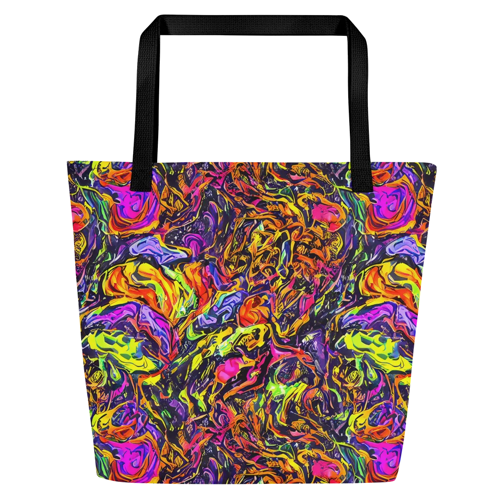 Ember Neon on Large Tote Bag W/ Pocket — Front
