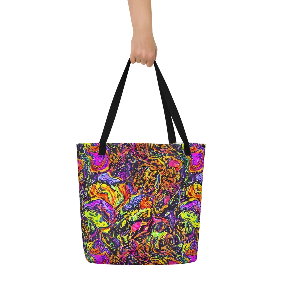 Ember Neon on Large Tote Bag W/ Pocket — Front