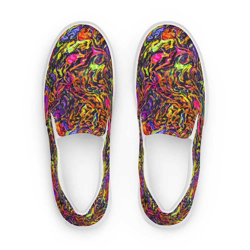 Ember Neon on Women's Slip-On Canvas Shoes — Front