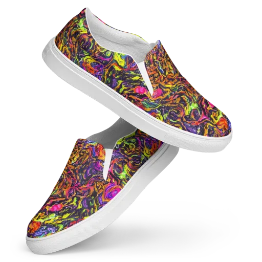 Ember Neon on a Women's Slip-On Canvas Shoes