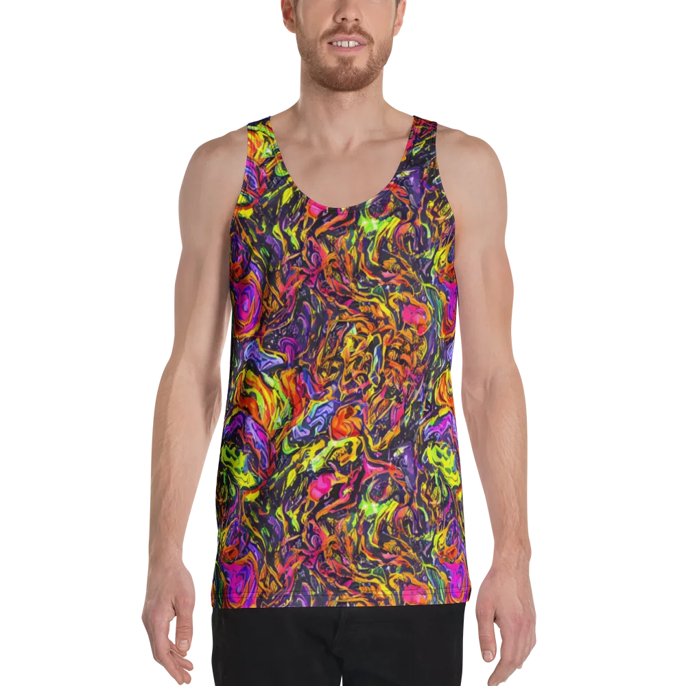 Ember Neon on Men's Tank Top — Front