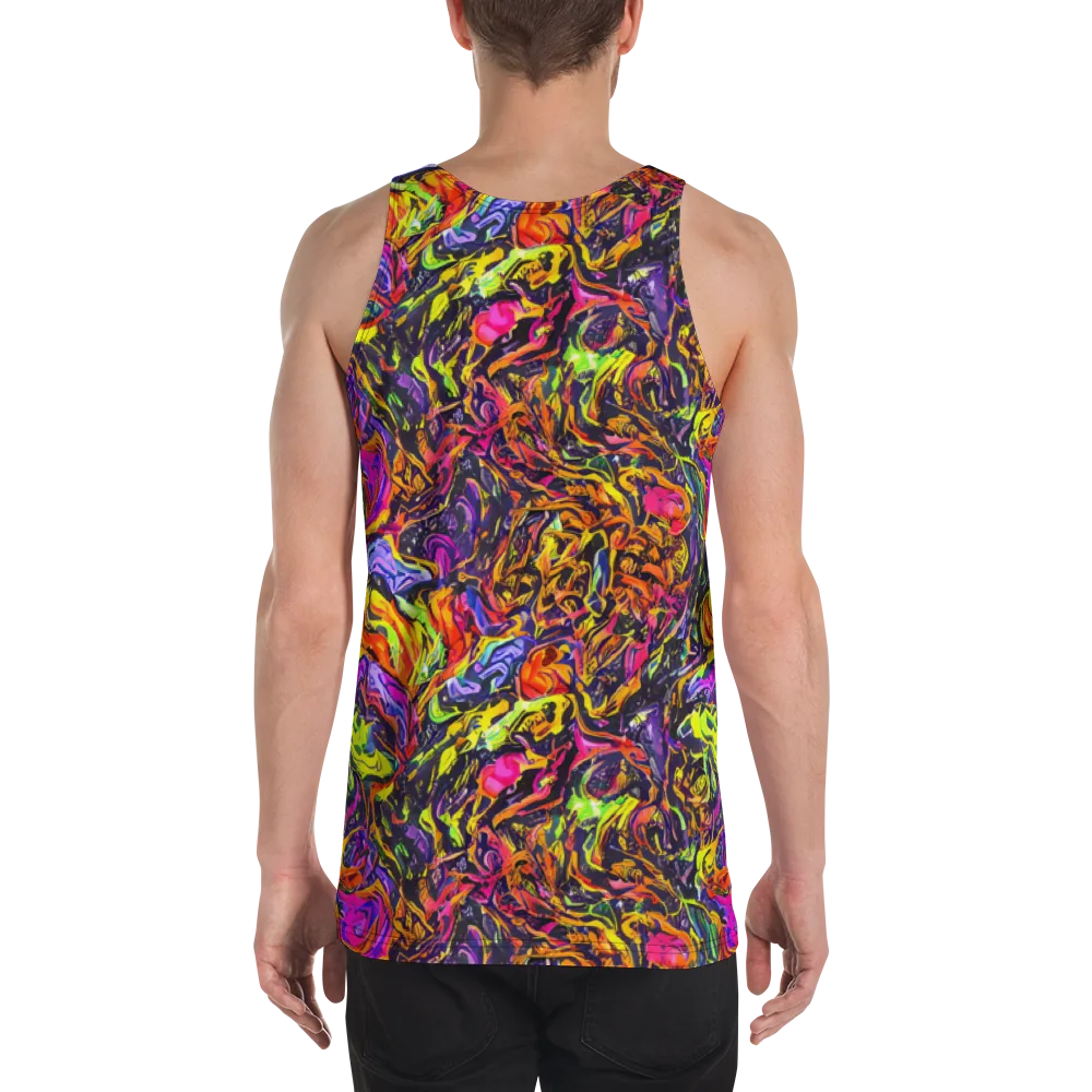 Ember Neon on Men's Tank Top — Back