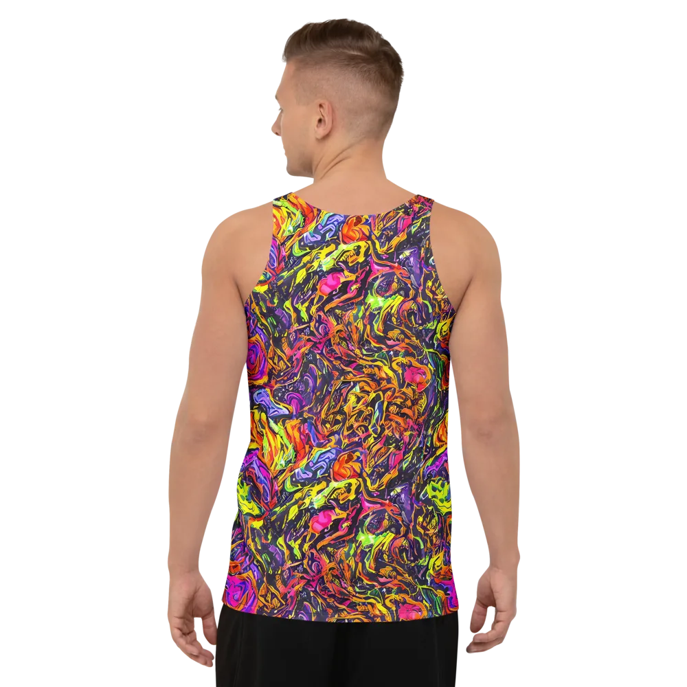Ember Neon on Men's Tank Top — Back