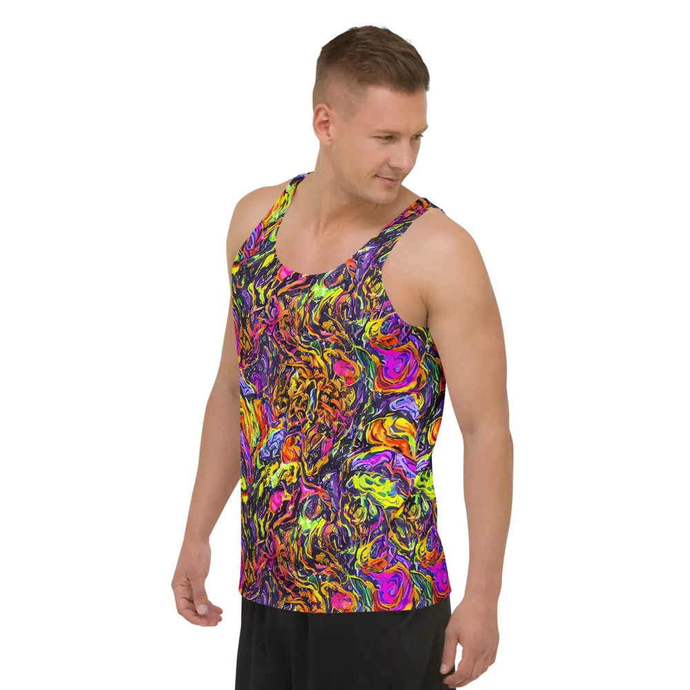 Ember Neon on Men's Tank Top — Left Front