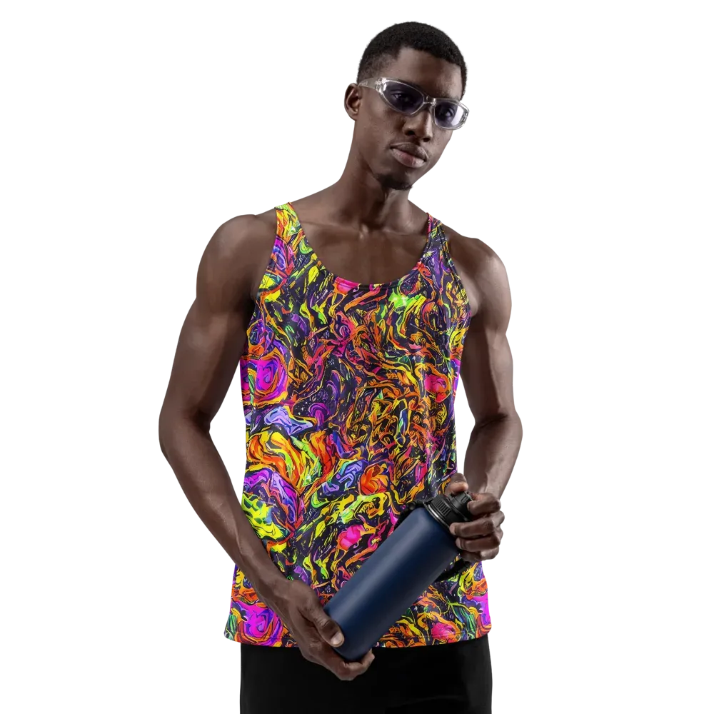 Ember Neon on Men's Tank Top — Front
