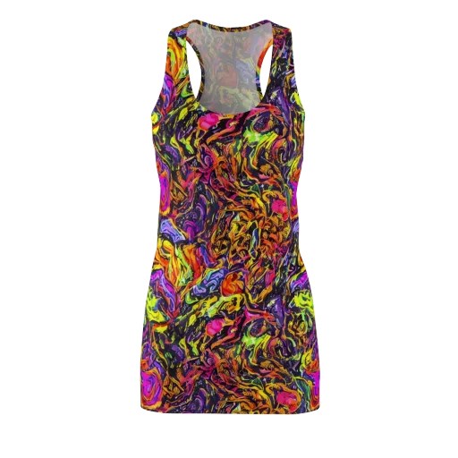 Ember Neon on a Racerback Dress