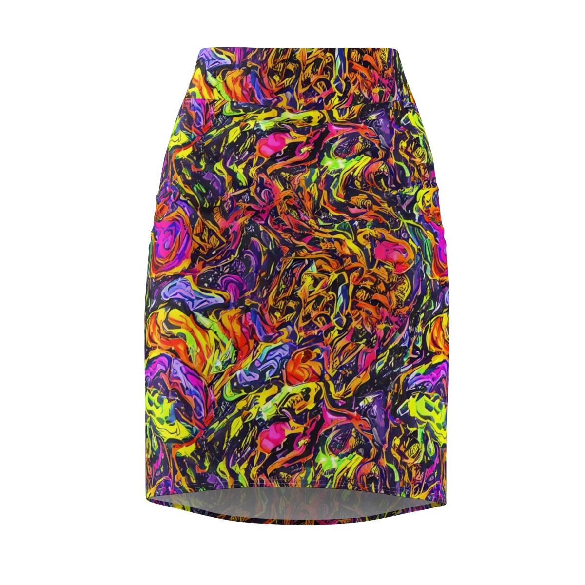Ember Neon on Pencil Skirt — Front