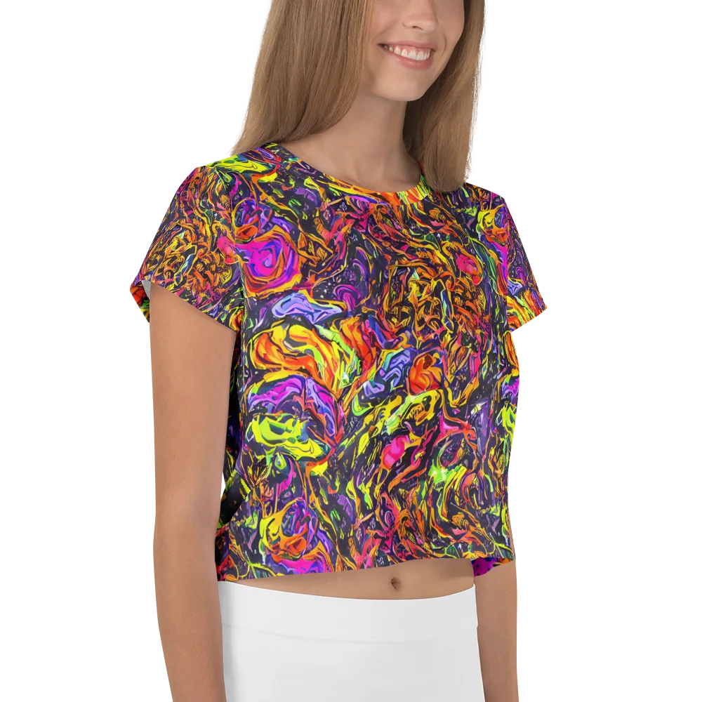 Ember Neon on Crop Tee — Right