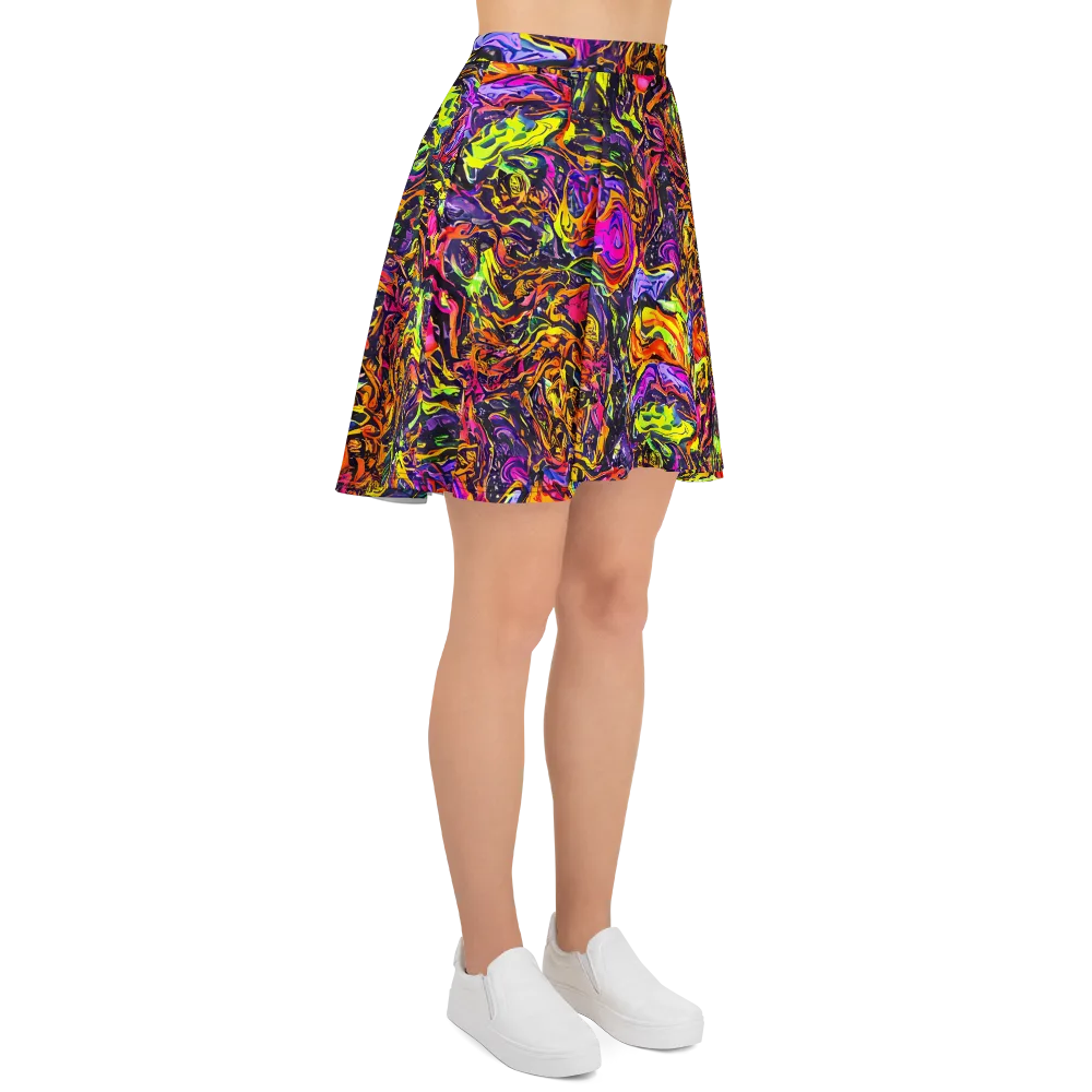 Ember Neon on Skater Skirt — Right