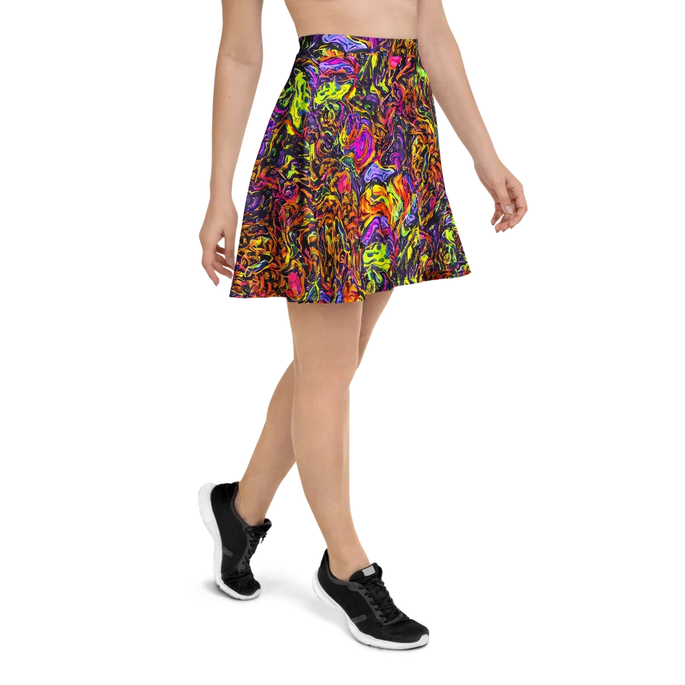 Ember Neon on Skater Skirt — Right