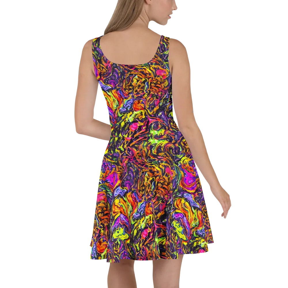 Ember Neon on Skater Dress — Back