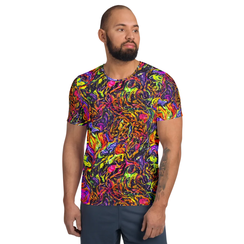Ember Neon on Men's Athletic T-Shirt — Front