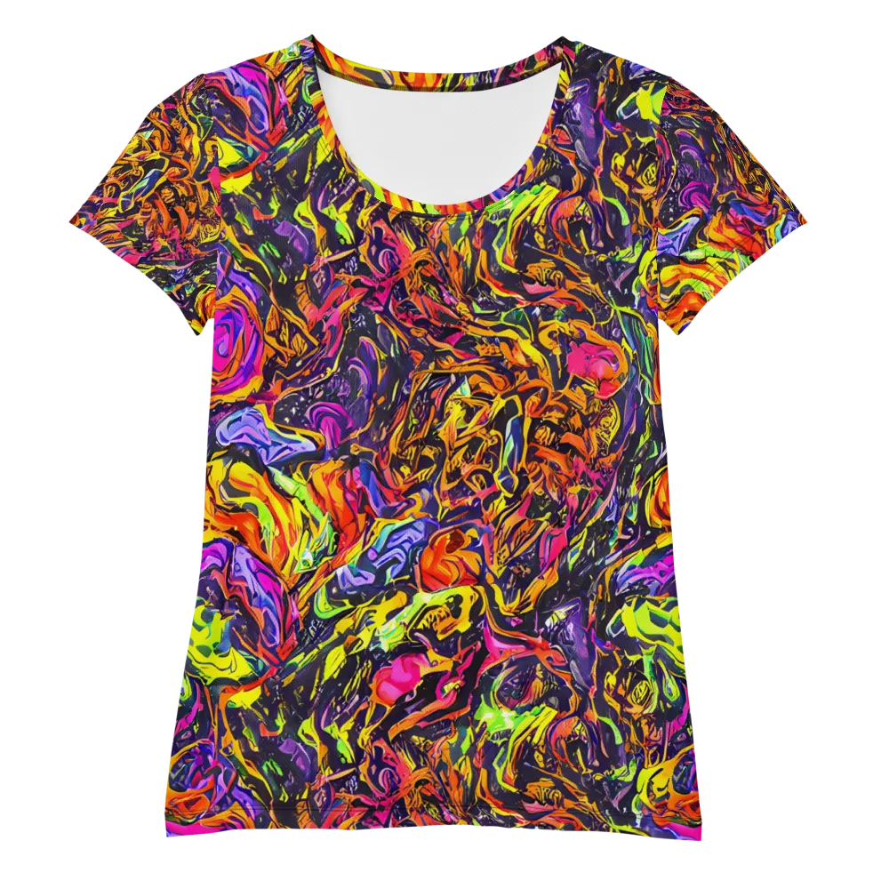 Ember Neon on Women's Athletic T-Shirt — Front