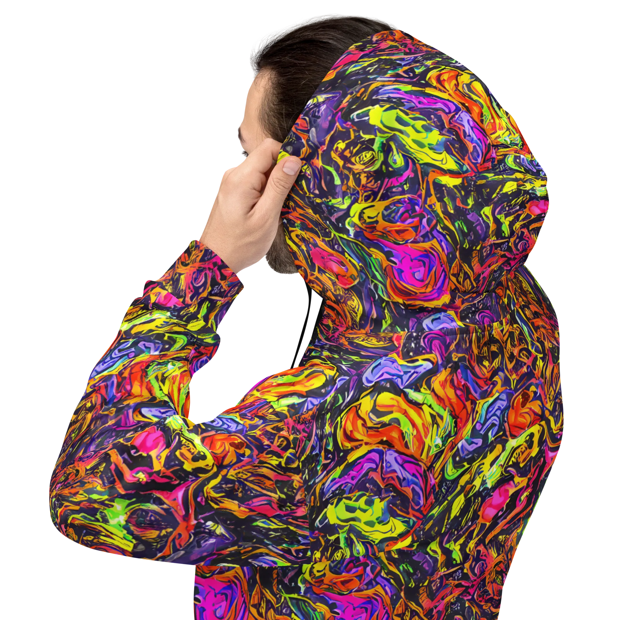 Ember Neon on Hoodie — Back