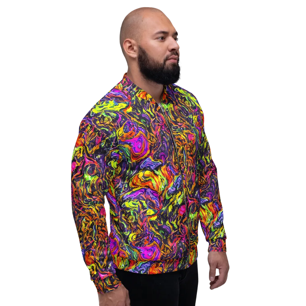 Ember Neon on Bomber Jacket — Right