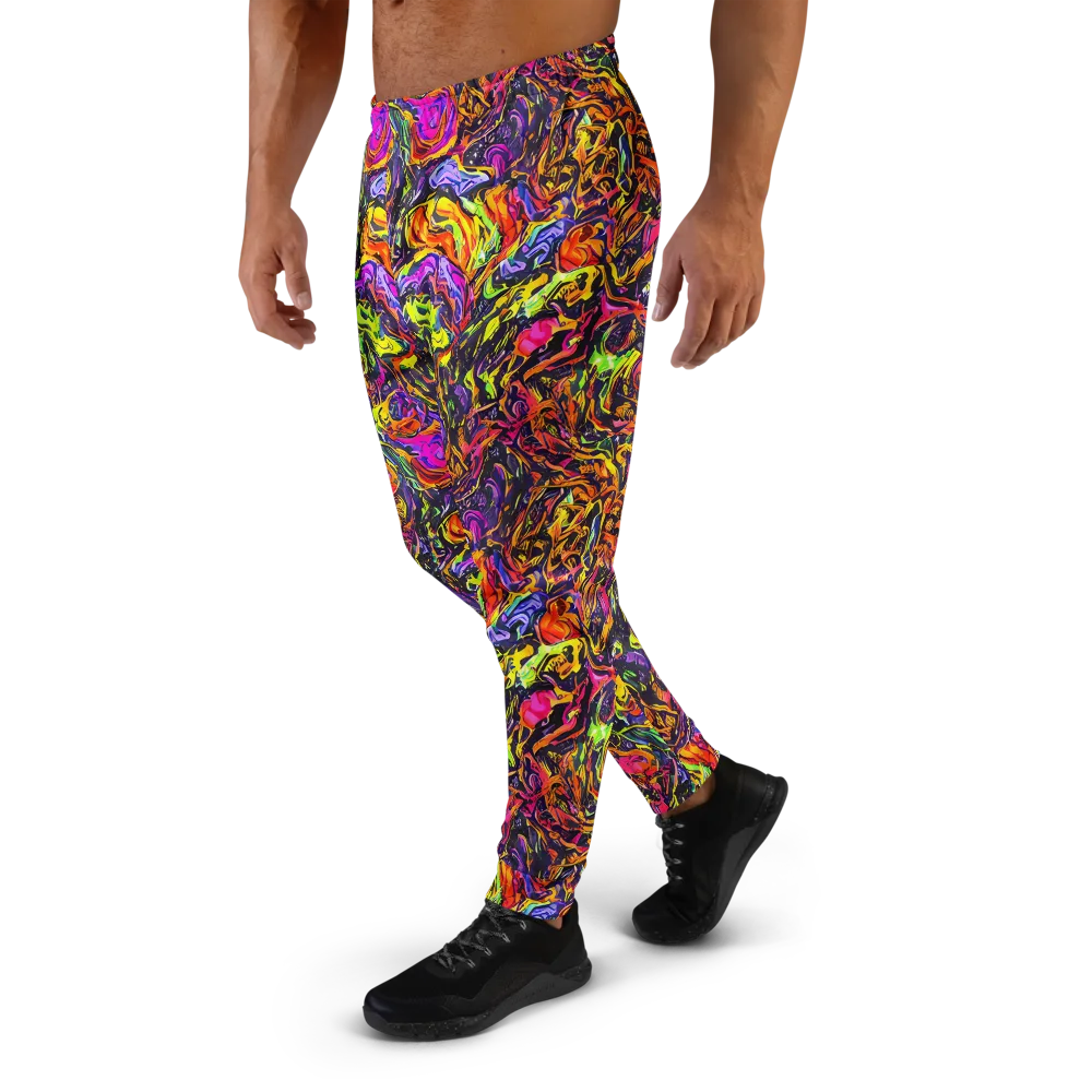Ember Neon on Men's Joggers — Left