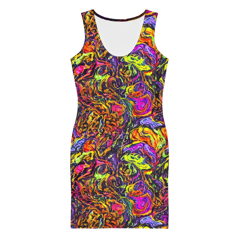Ember Neon on Bodycon Dress — Front