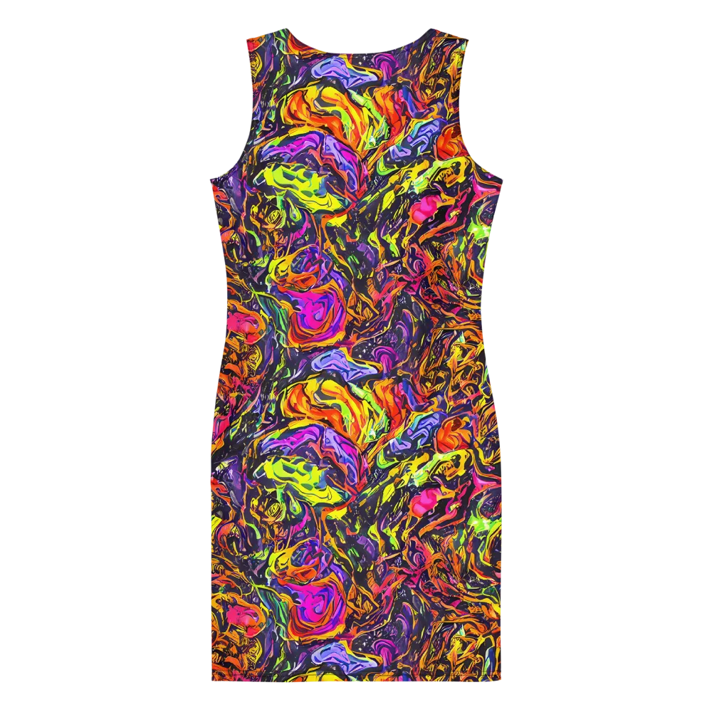 Ember Neon on Bodycon Dress — Back