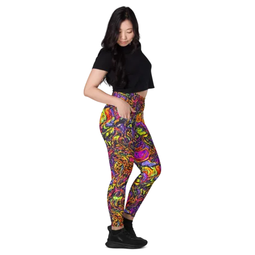 Ember Neon on a Leggings with Pockets
