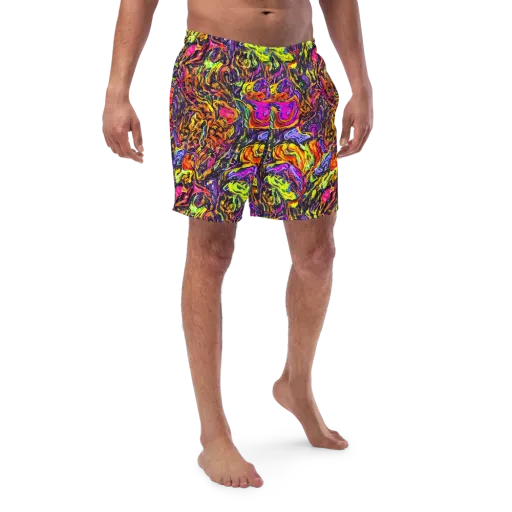 Ember Neon on a Swim Trunks