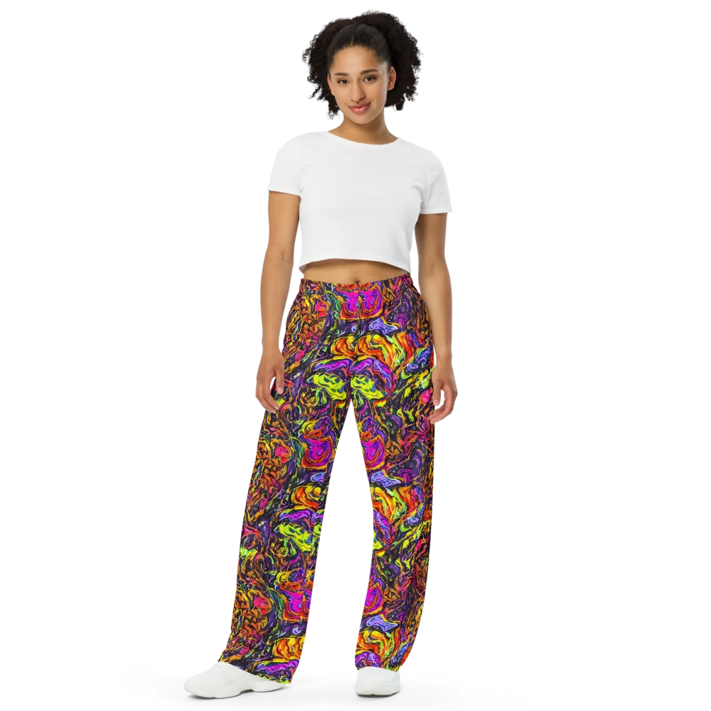 Ember Neon on Wide-Leg Pants — Front