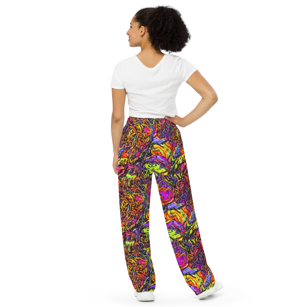 Ember Neon on Wide-Leg Pants — Back