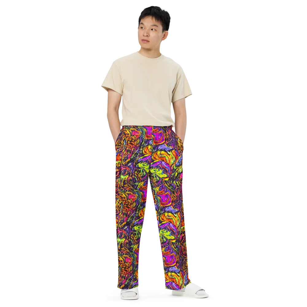 Ember Neon on Wide-Leg Pants — Front