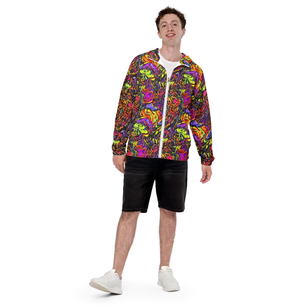 Ember Neon on Men's Windbreaker — Front