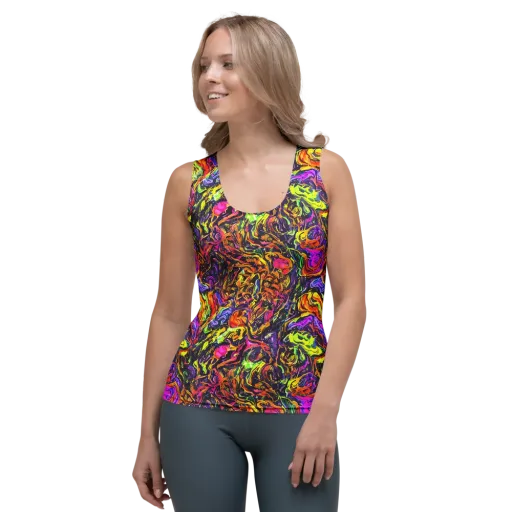 Ember Neon on a Women's Tank Top