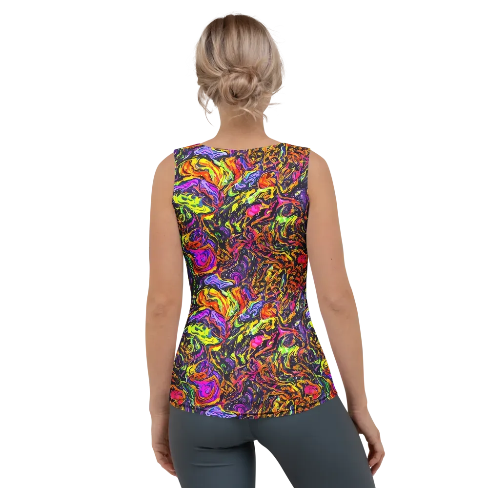 Ember Neon on Women's Tank Top — Back