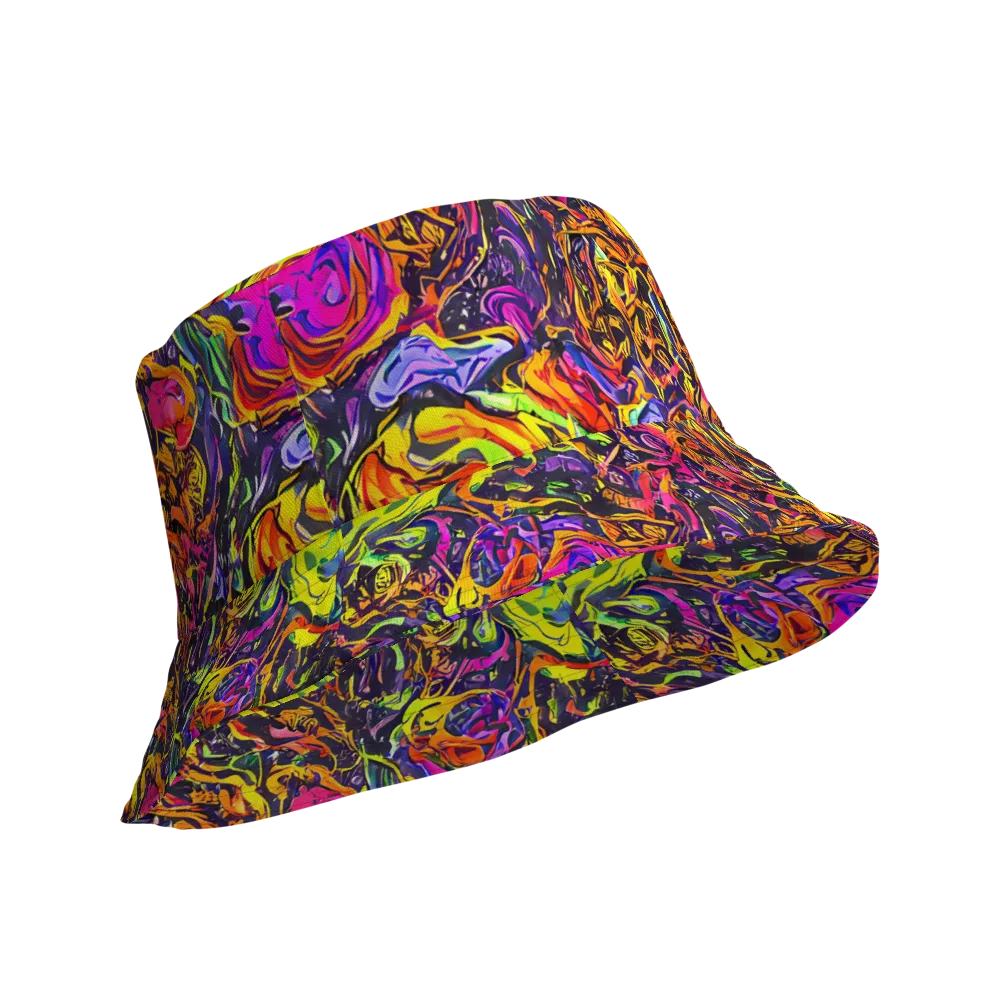 Ember Neon on Reversible Bucket Hat — Product details Outside