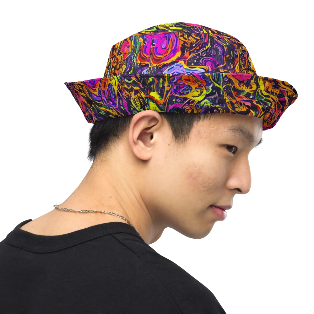Ember Neon on Reversible Bucket Hat — Right Outside